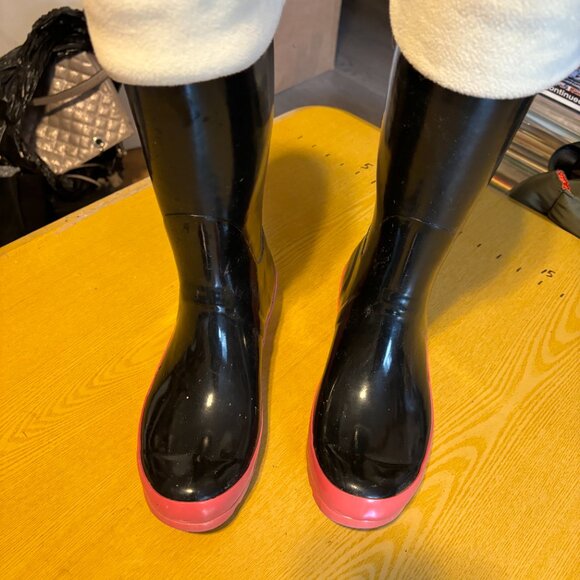 hunter original tall boots size 8 with liner - Picture 8 of 10